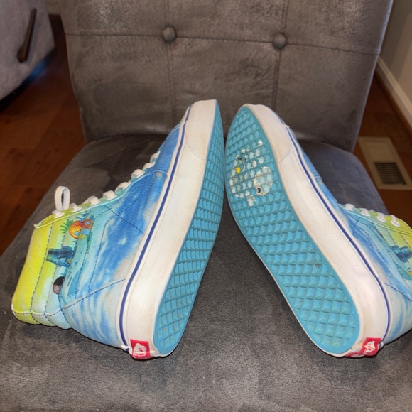 Vans SpongeBob Square-Pants  Hi Imagination Rainbow Hi Top Sneakers M 8 W 9.5 - Picture 5 of 5